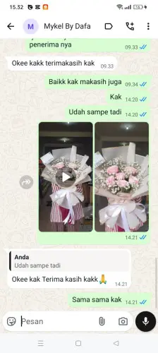 Testimonial Buket Bunga karangbungur