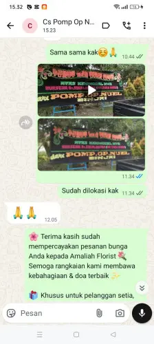 Testimonial Papan Bunga karangbungur