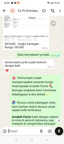 Testimonial Papan Bunga karangbungur