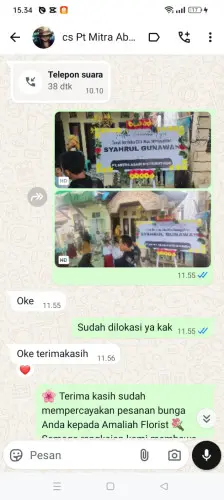 Testimonial Papan Bunga karangbungur